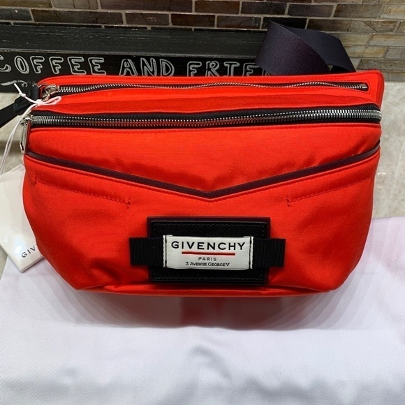 Givenchy  Atelier Nylon Leather-Trim Belt Bag - Picture 1 of 10